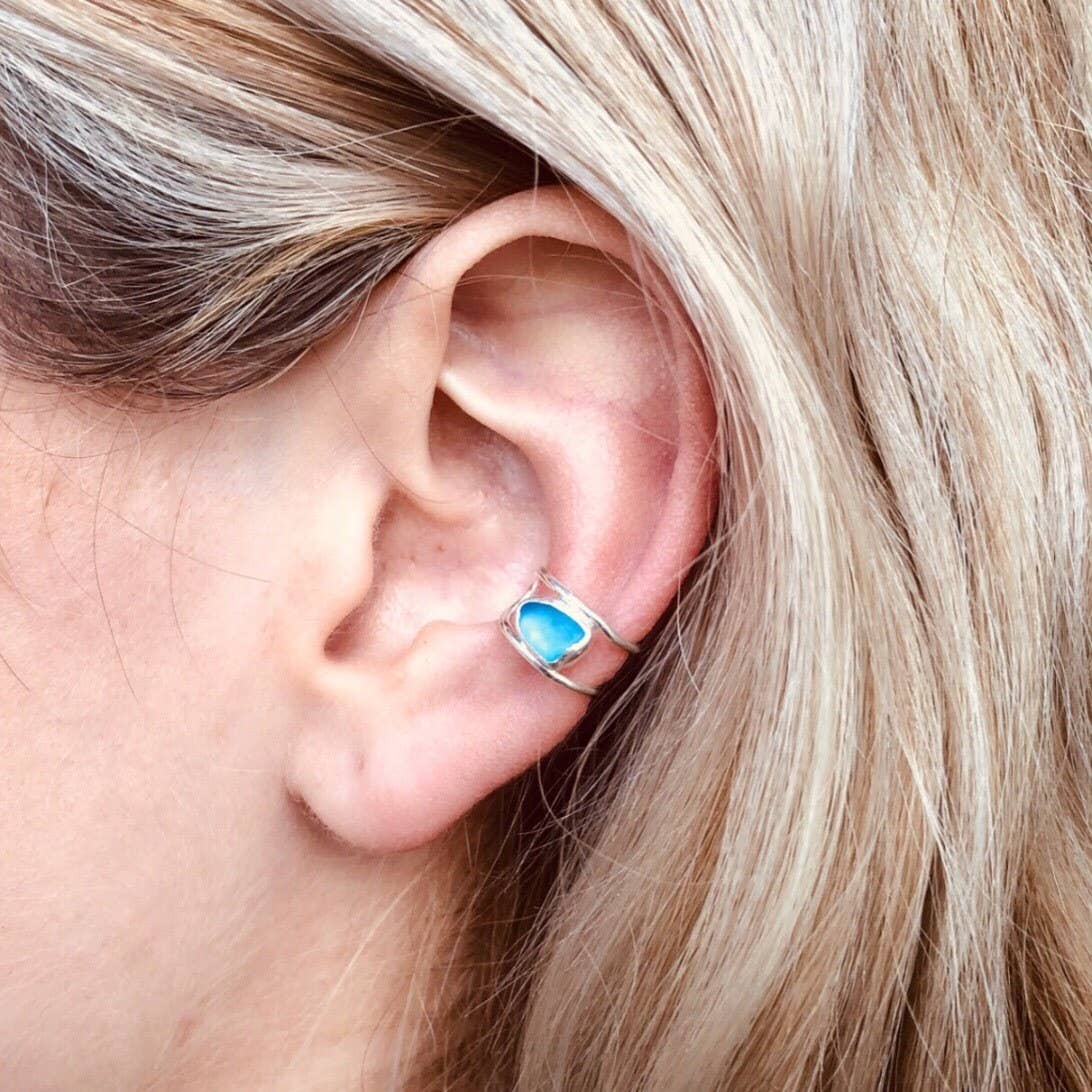 CLEO Sea Glass Ear Cuff