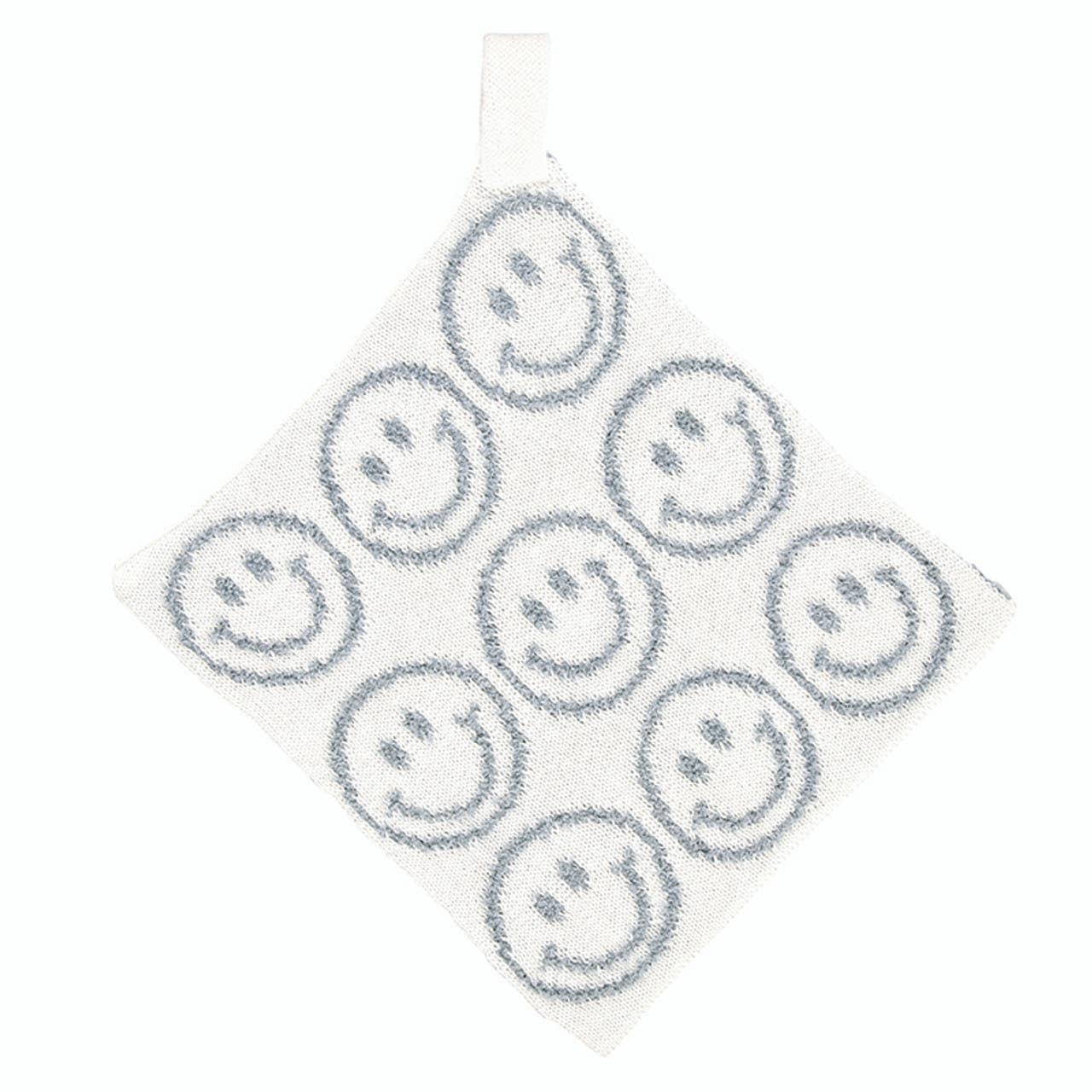 Plush Pacifier Blankie - Smiley Faces