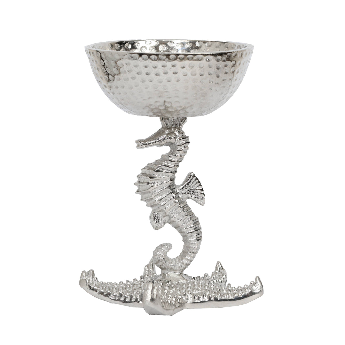 Metal Seahorse & Starfish Bowl