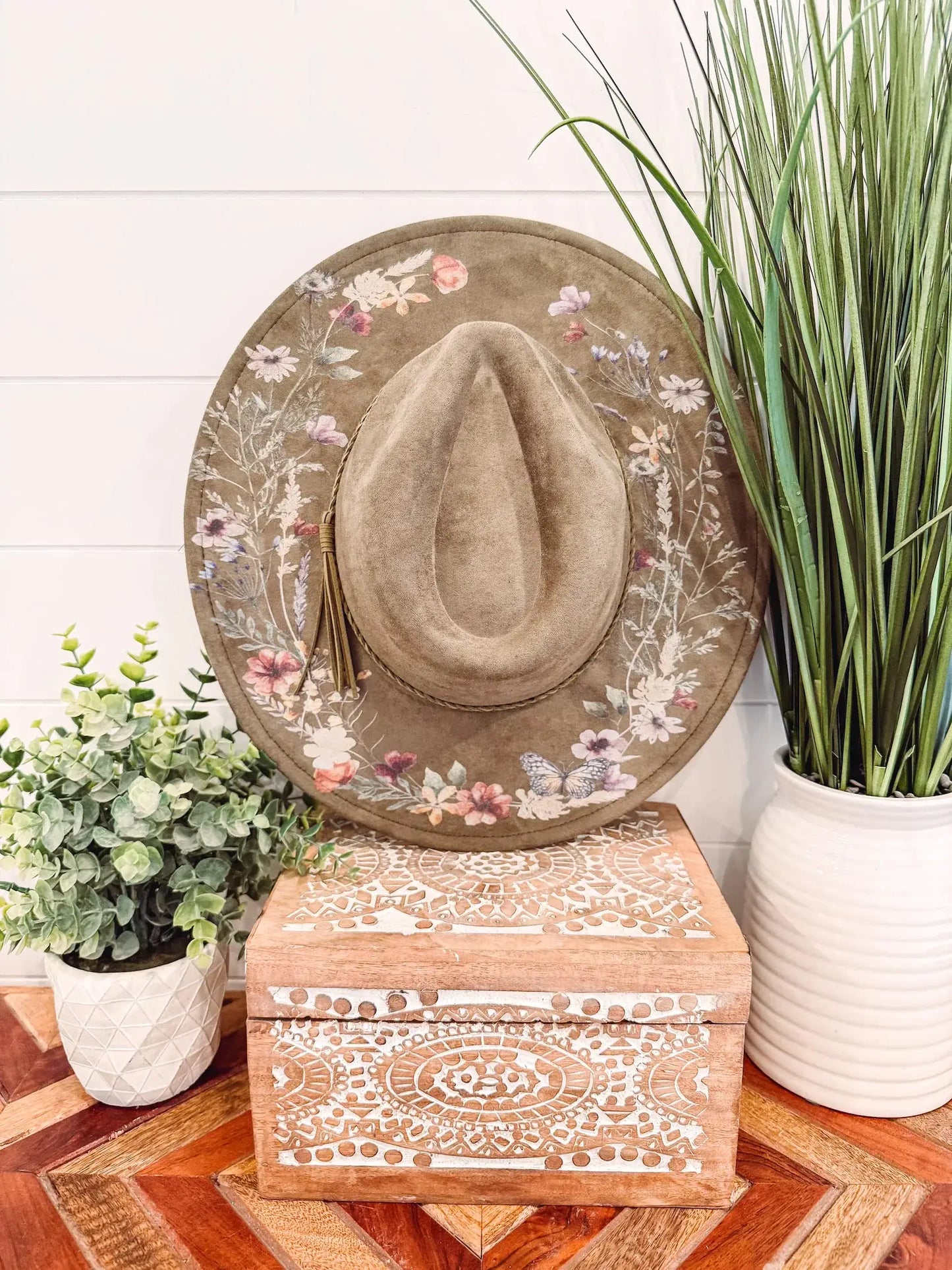 Floral Print Hat