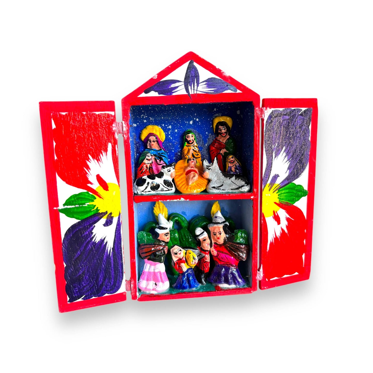 Nativity Retablos Peruvian Decor, Folk Art