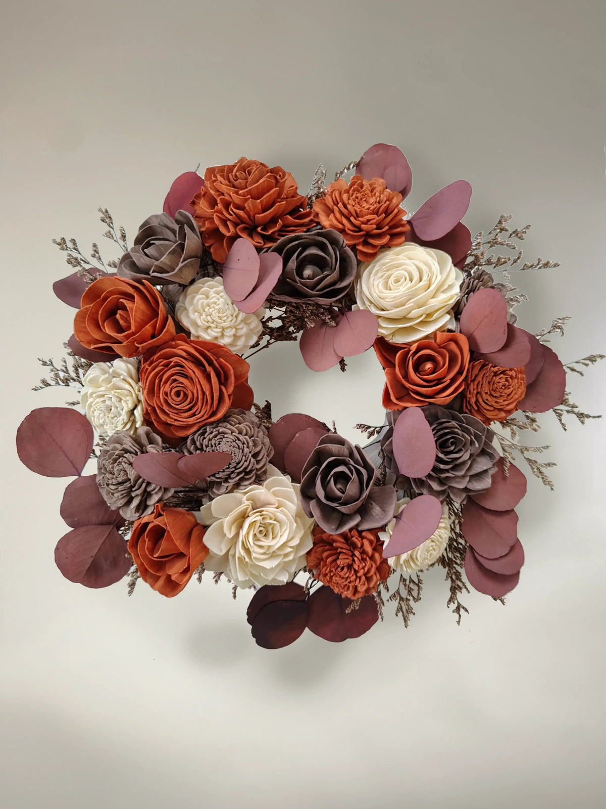 12" Neutral Boho Fall Wreath