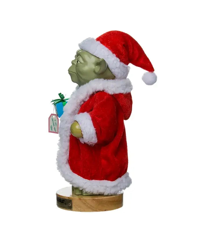 9"YODA IN SANTA ROBE NUTCRACKER