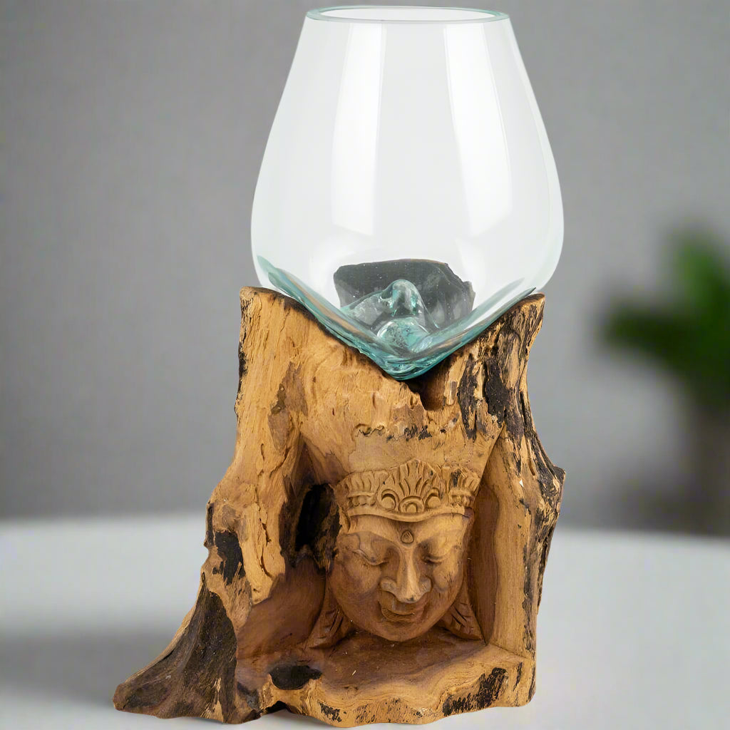 SARASWATI RECYCLED GLASS VASE