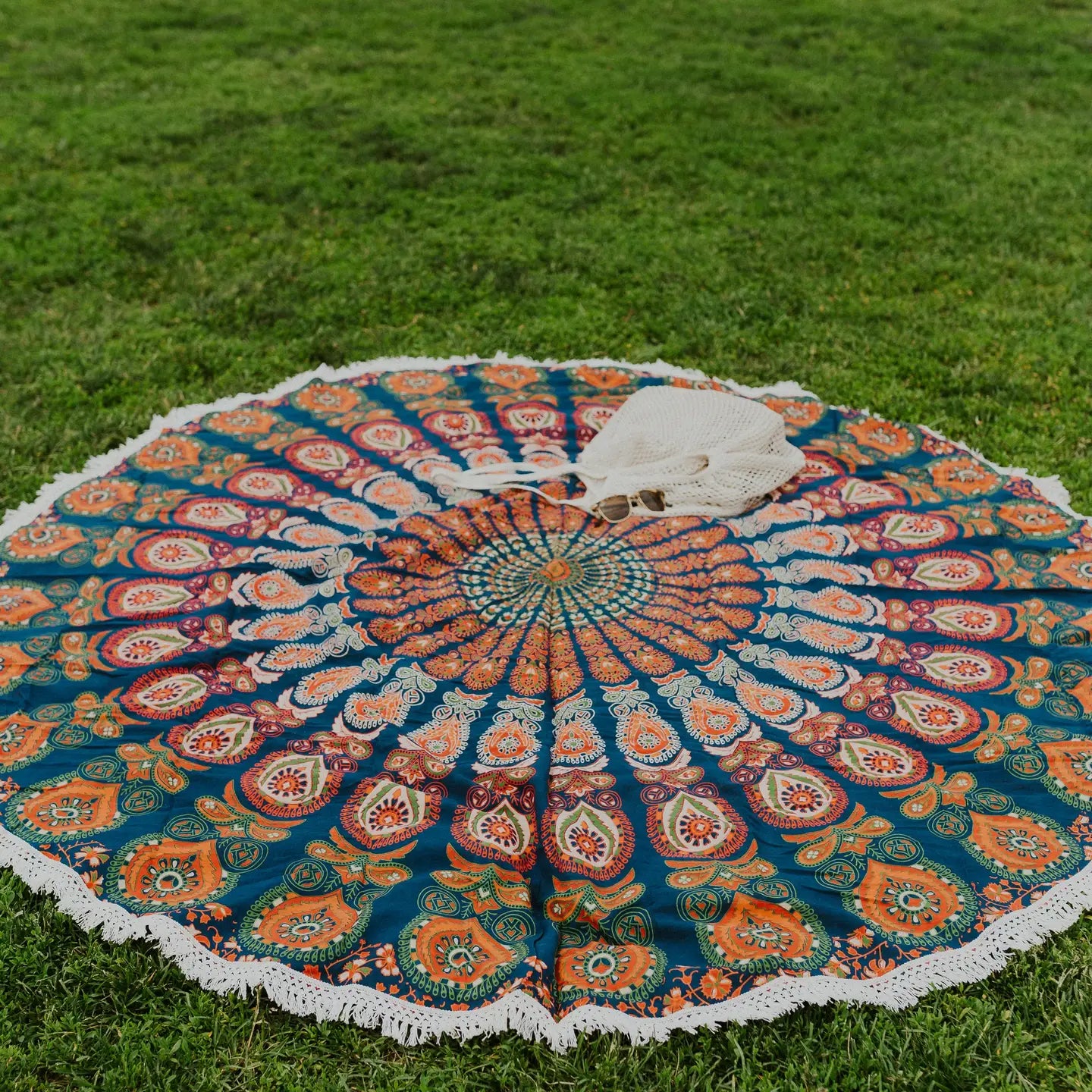 Mandala tapestry blanket