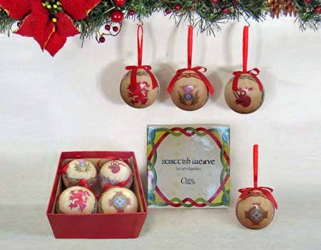 Hat Box 4 Scottish Baubles