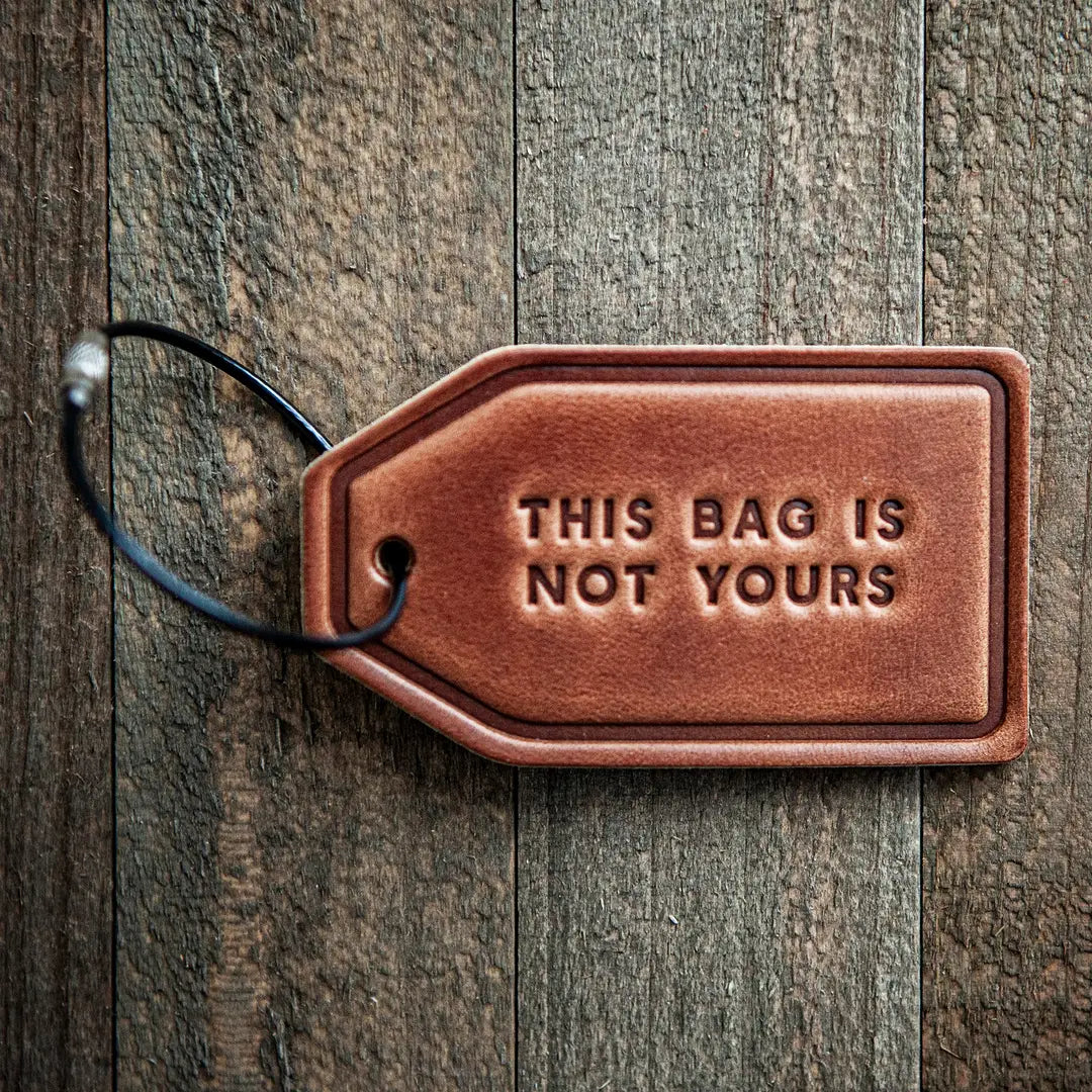 Leather Keychain, Motel Style