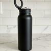 Water Bottle Carry Set with Black Bottle