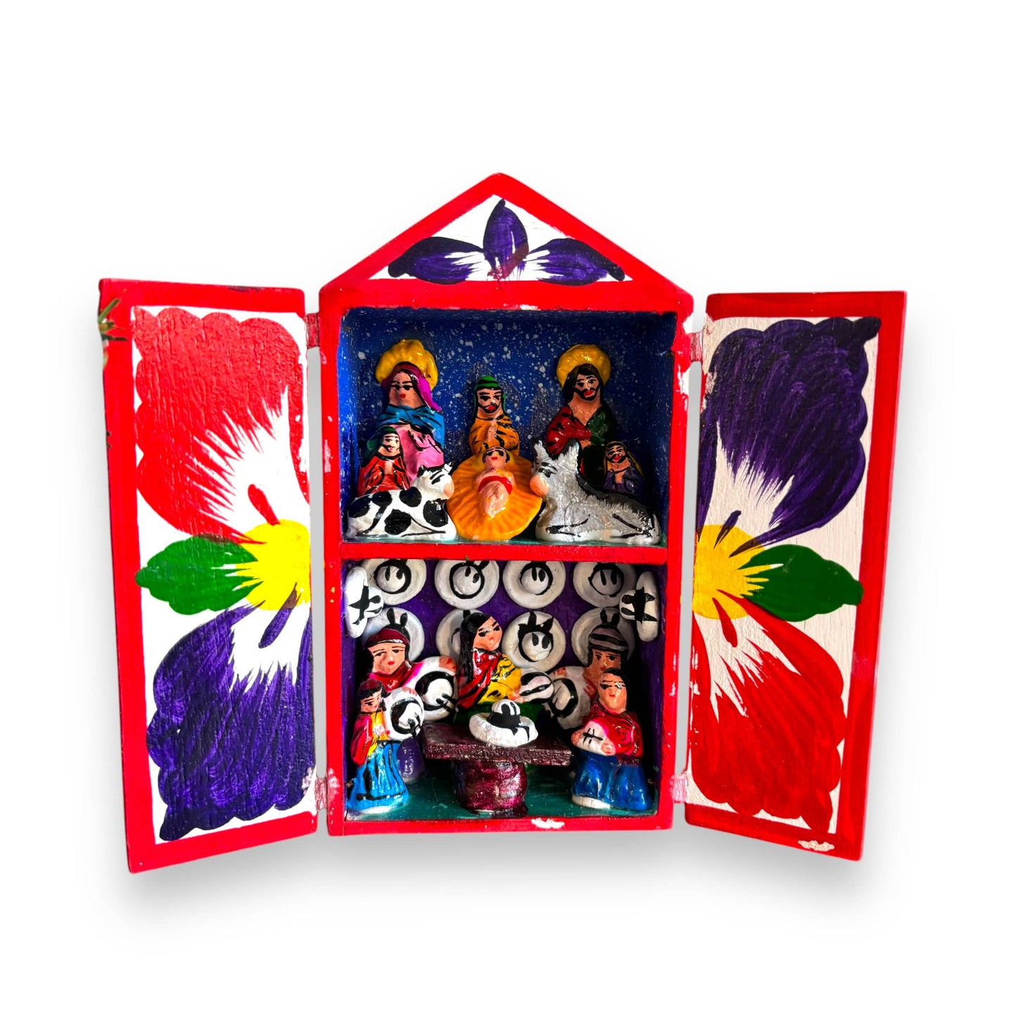 Nativity Retablos Peruvian Decor, Folk Art