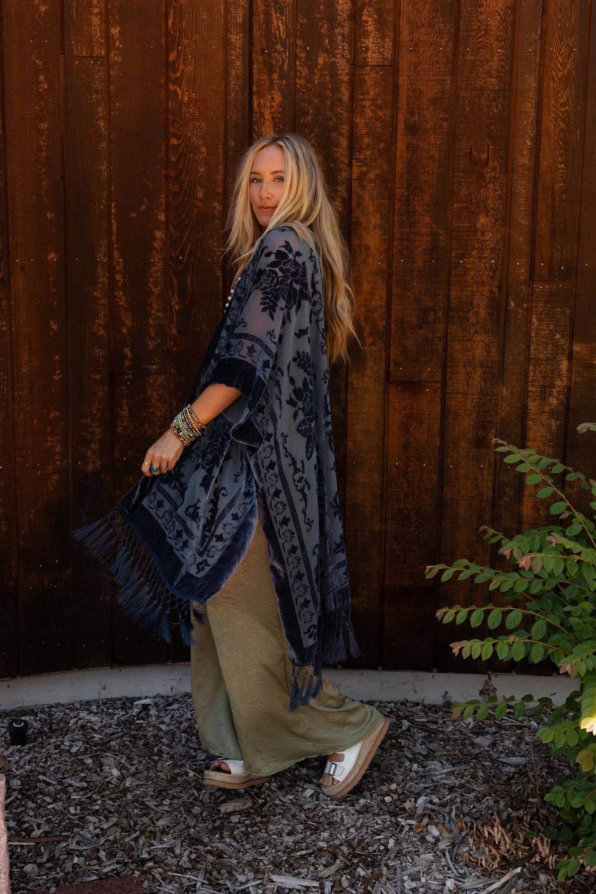 Crushin' On You Velvet Kimono