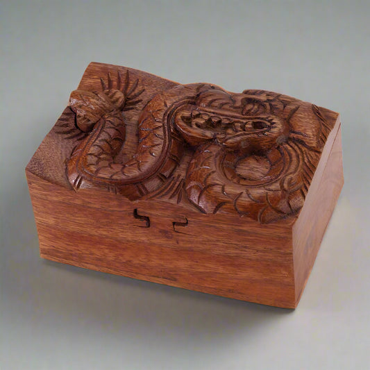 Wooden Dragon Puzzle Box