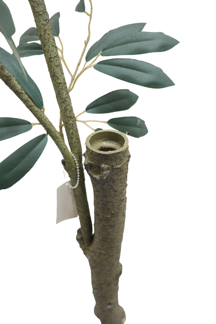 Grand Artisan Olive Tree | Natural Wood Trunk & Realistic 7'