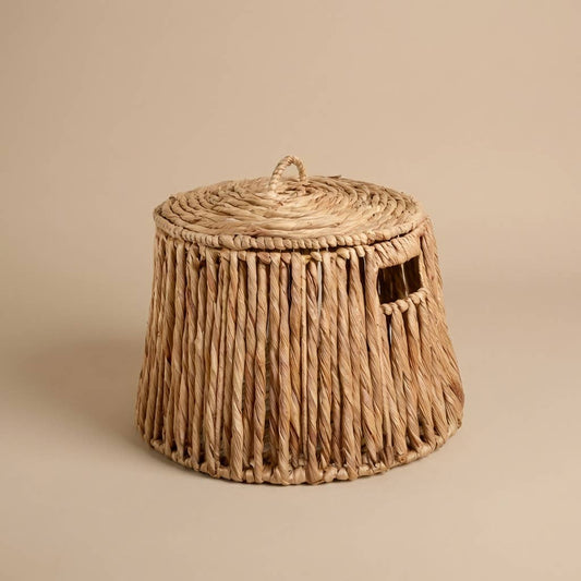Woven Basket with Lid