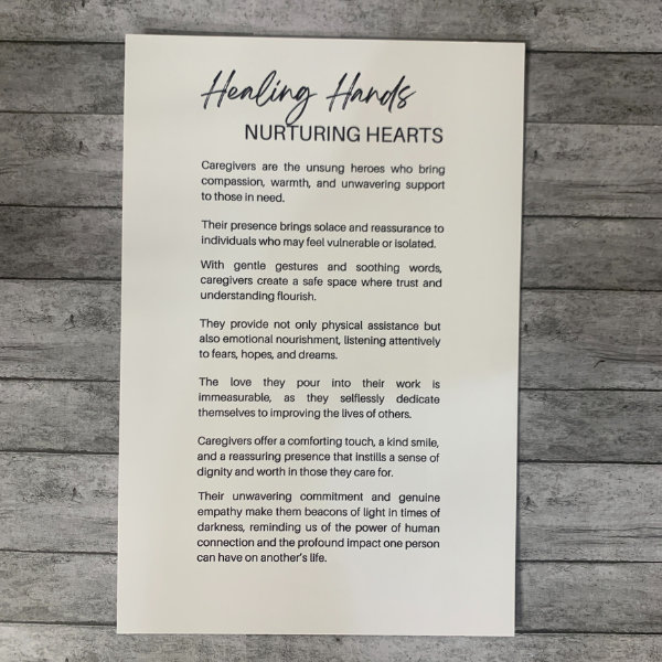 Healing Hands Nurturing Hearts Caregiver Ornament