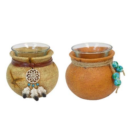 NATIVE JAR VOTIVE HOLDER SET