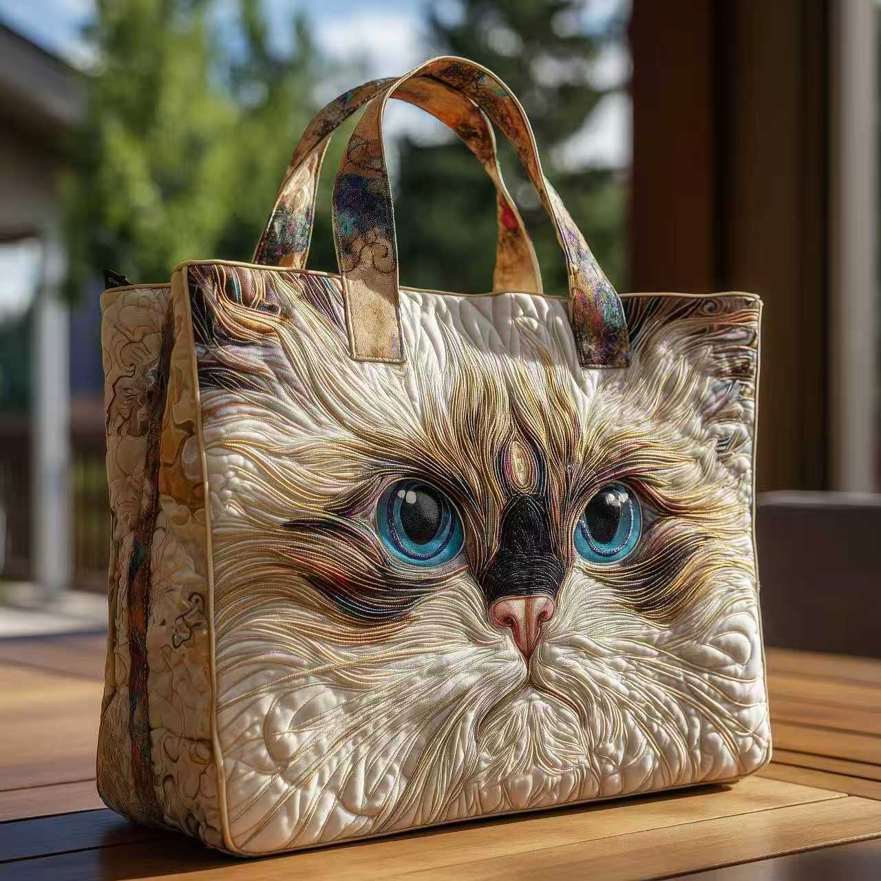Canvas Print Tote Shoulder Bag