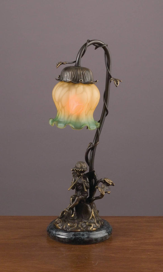 Angel with Flute Lamp