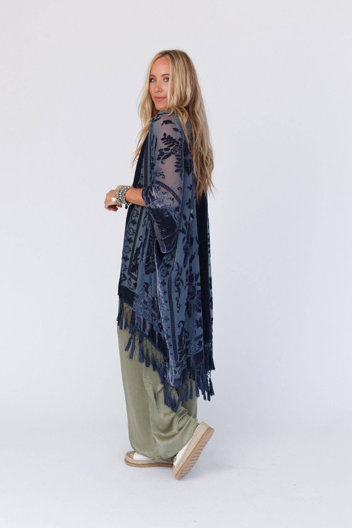 Crushin' On You Velvet Kimono