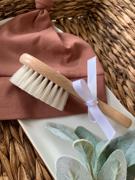 Goat hair baby brush
