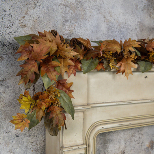 HARVEST MIXED LEAF GARLAND
