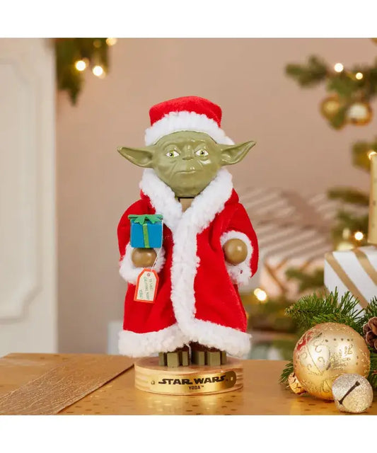 9"YODA IN SANTA ROBE NUTCRACKER