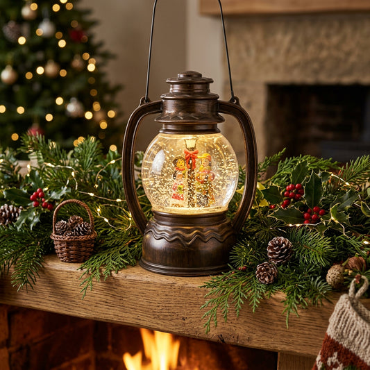 Family Caroling Globe Christmas Lantern