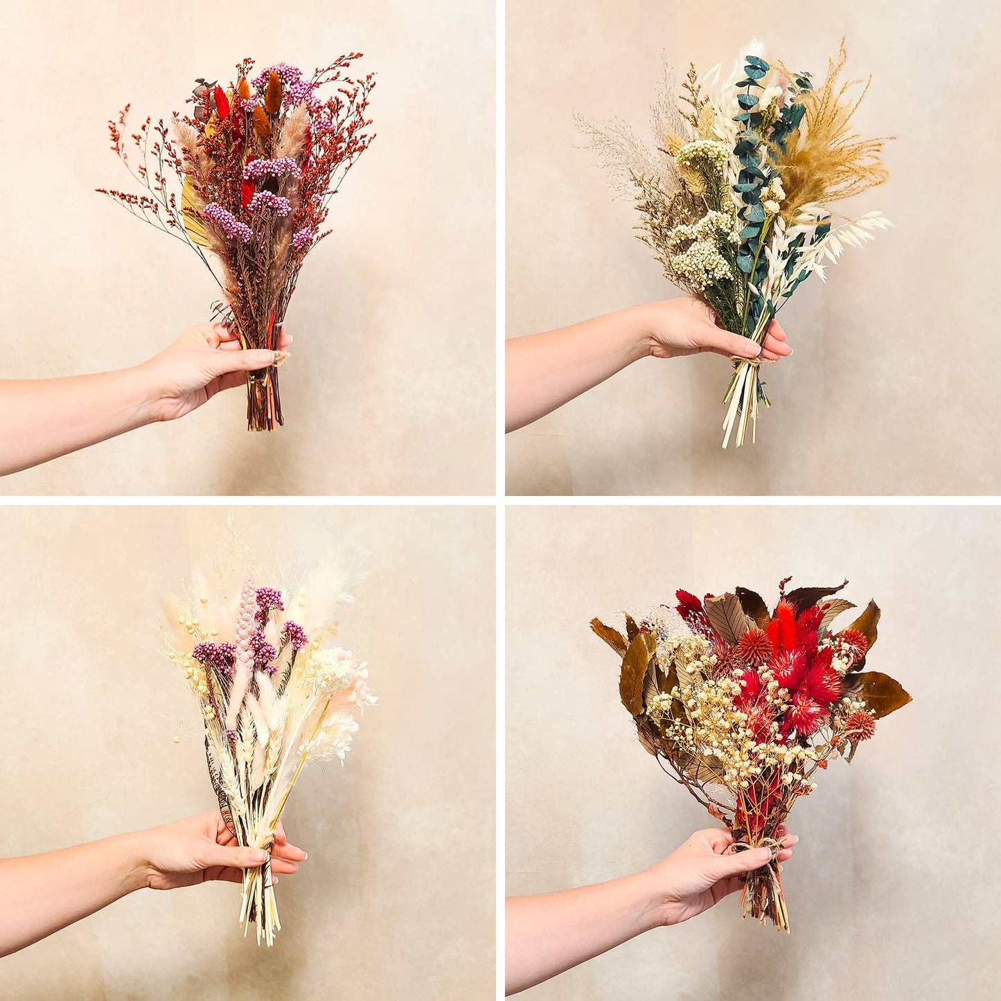Dried Bouquet Gift Box with Bottle Vase (Large)