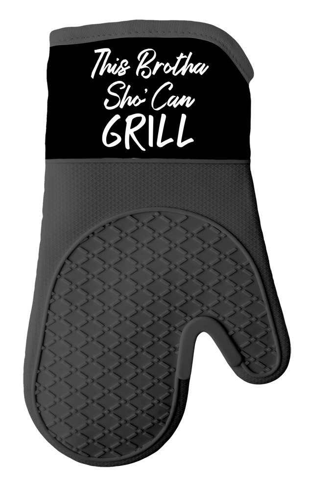 This Brotha Sho' Can Grill Oven Mitt/Pot Holder Set