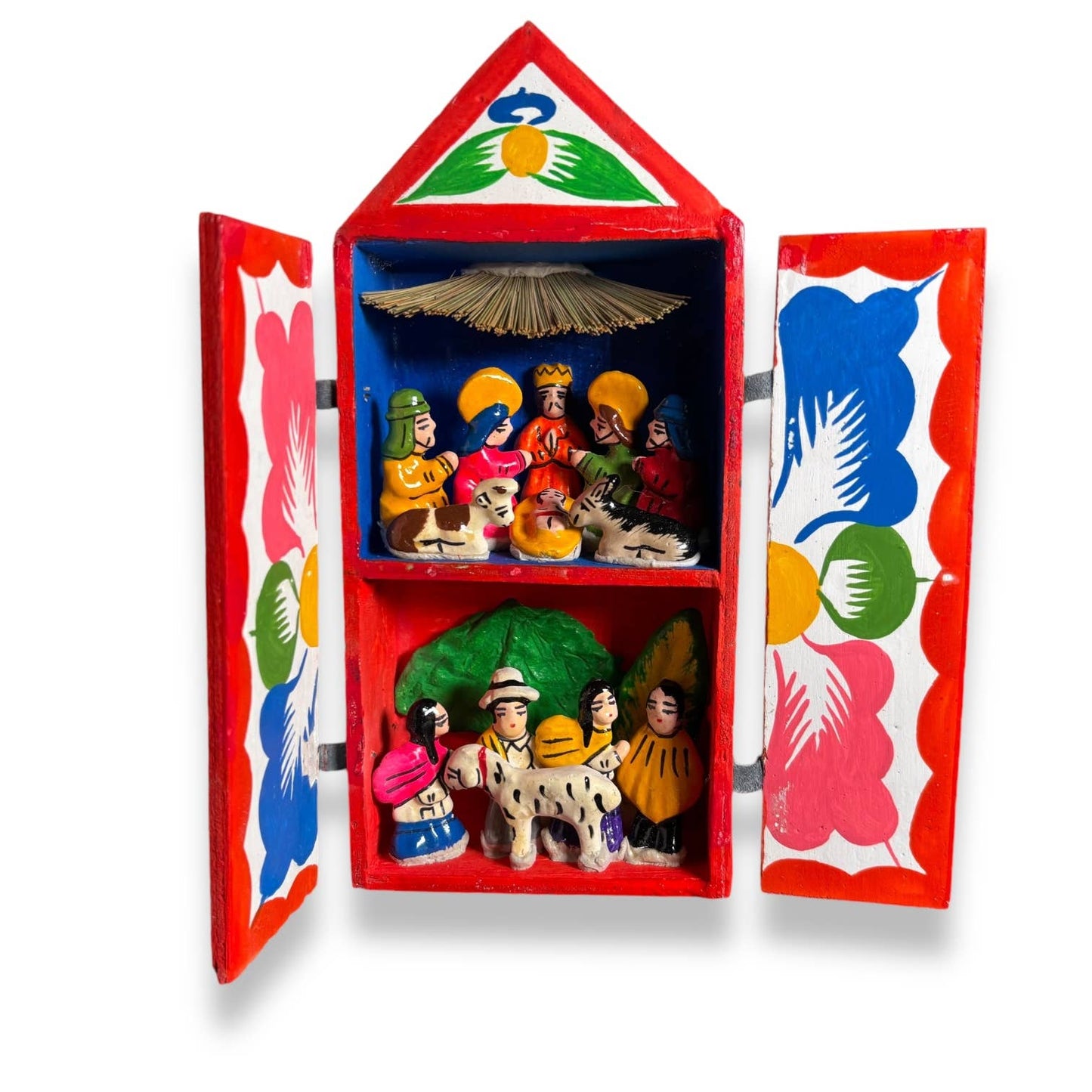 Nativity Retablos Peruvian Decor, Folk Art