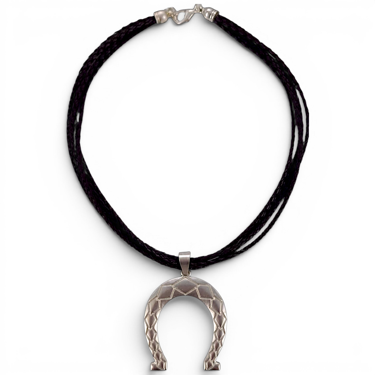 Vintage Silver Horseshoe Necklace