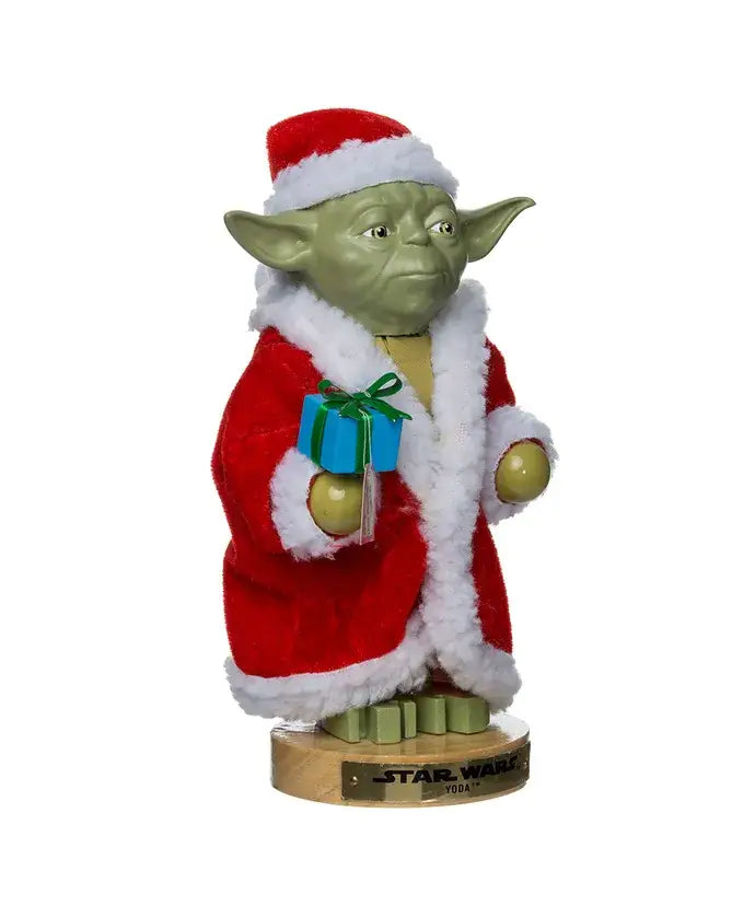 9"YODA IN SANTA ROBE NUTCRACKER