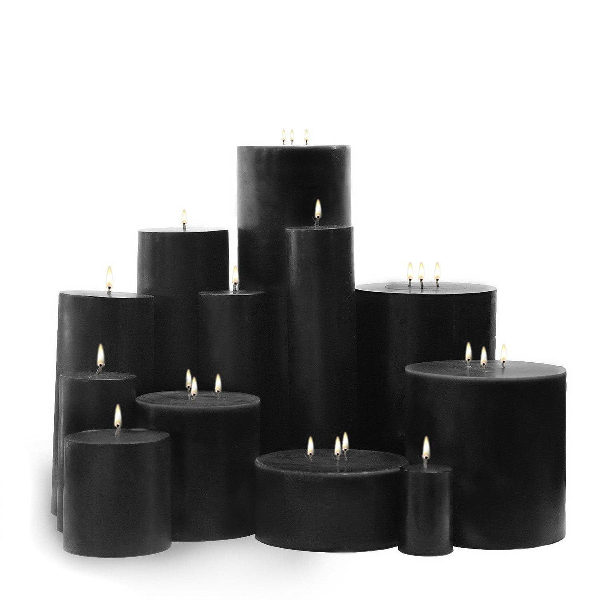 Black Unscented Candle