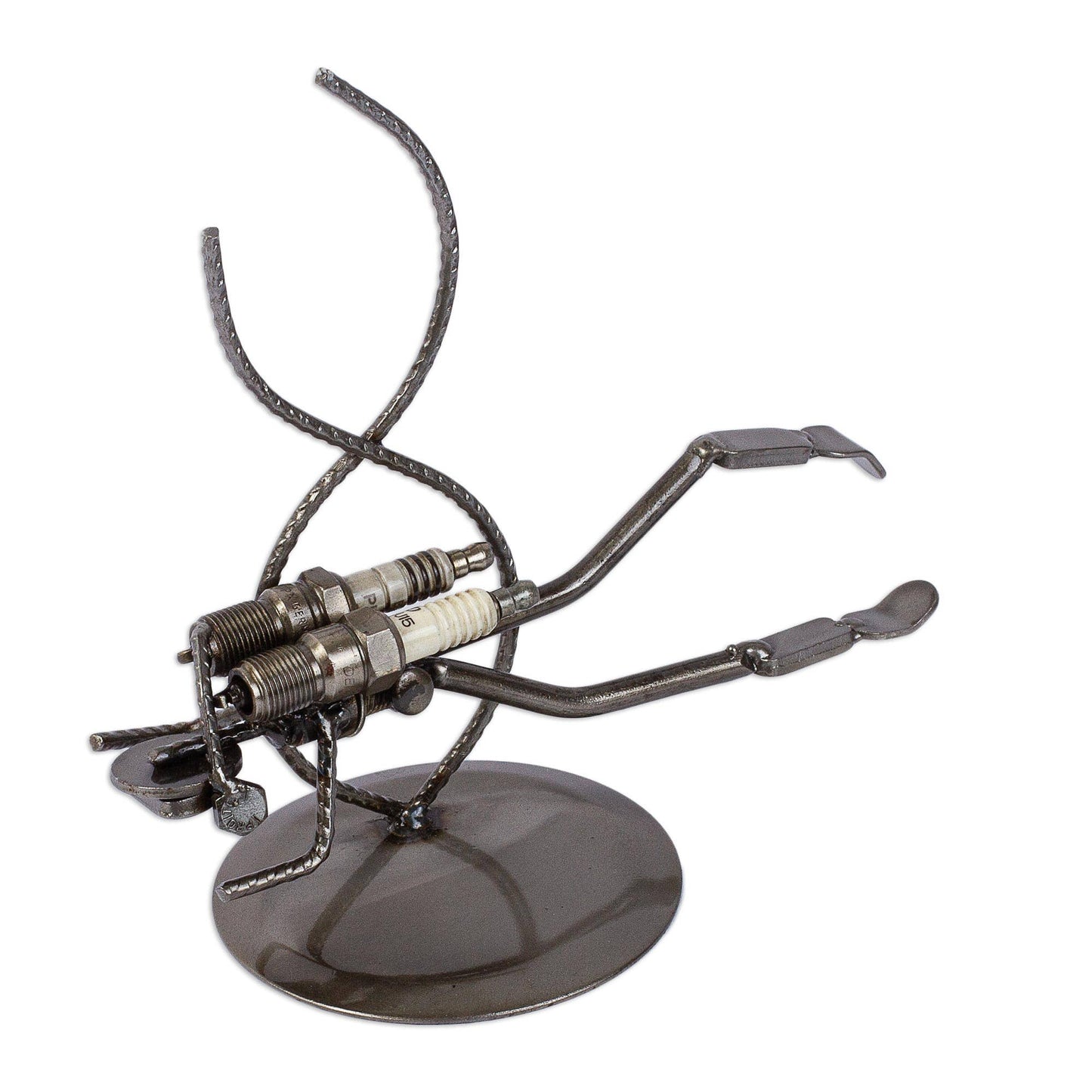Handmade Rustic Scuba Diver Iron Statuette