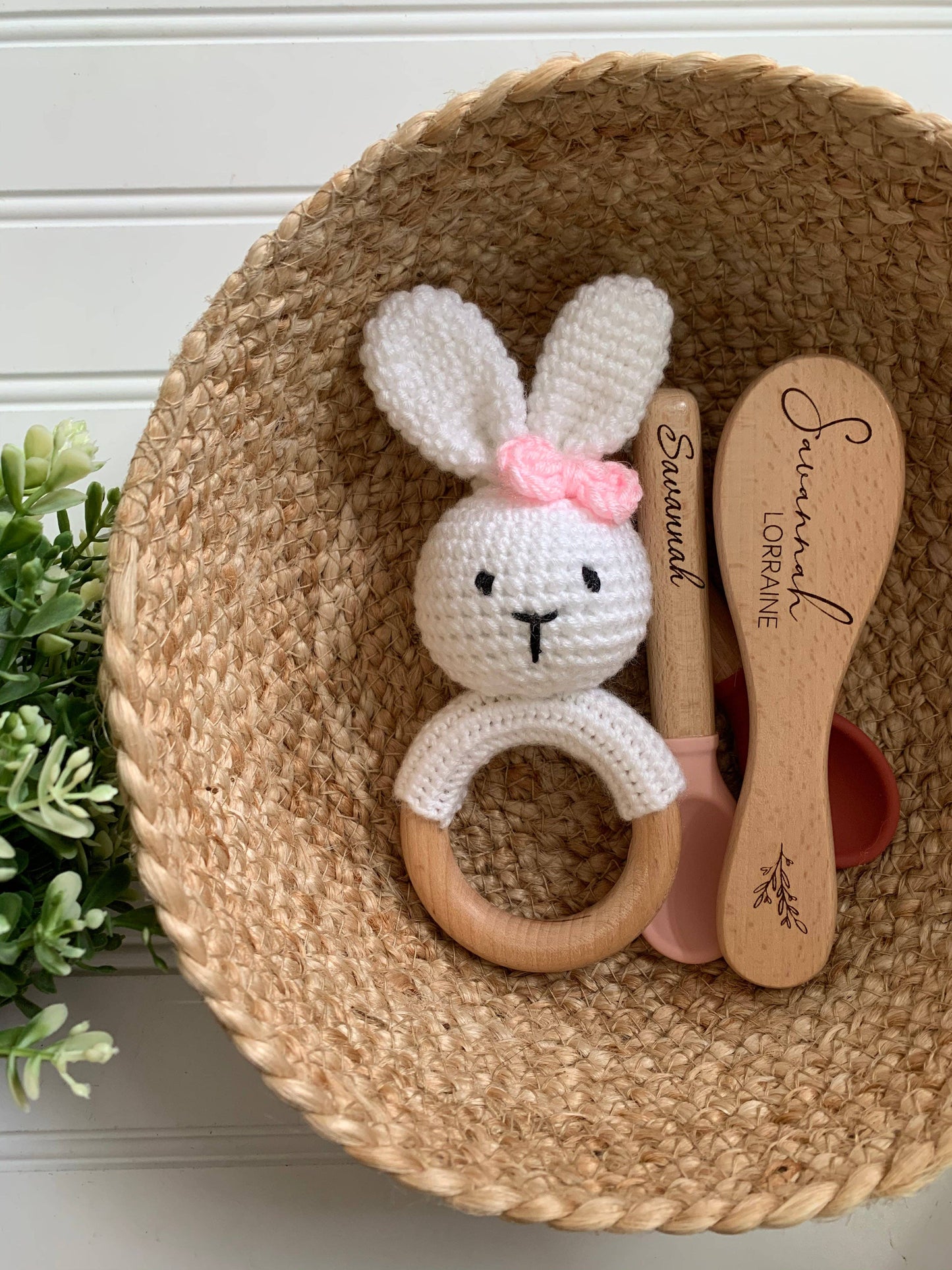 Crocheted Bunny Rattles