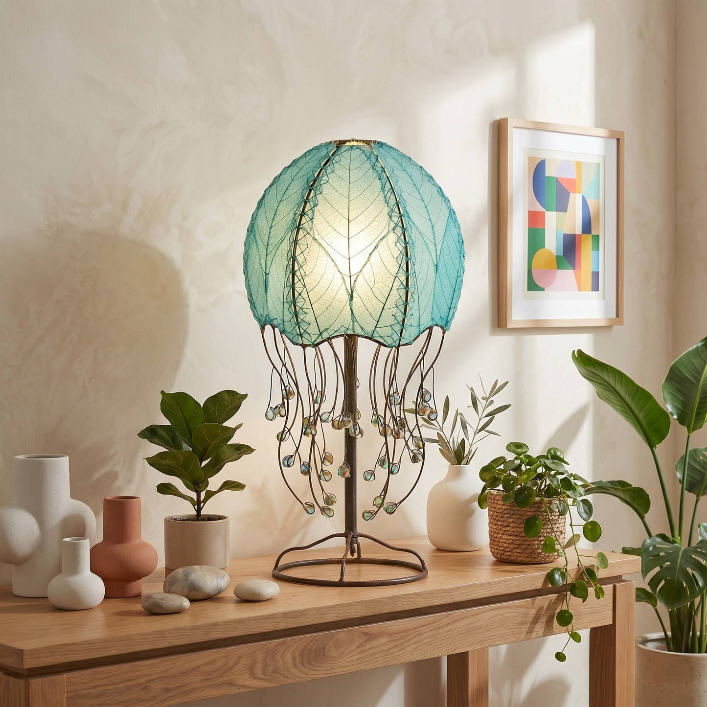 Jellyfish Table Lamp Sea Blue