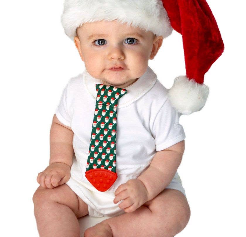 Tasty Tie Teether, Crinkle Toy (Santa)