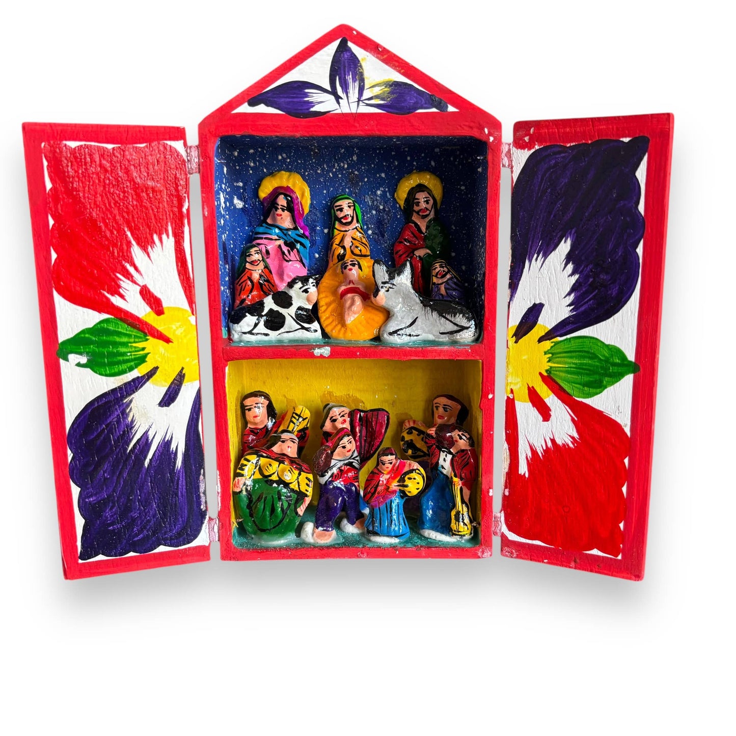 Nativity Retablos Peruvian Decor, Folk Art