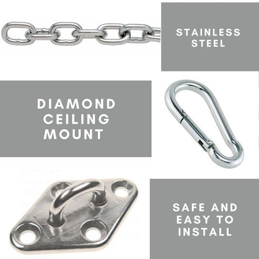 Diamond Hammock Chair Indoor Hanging Mount Kit