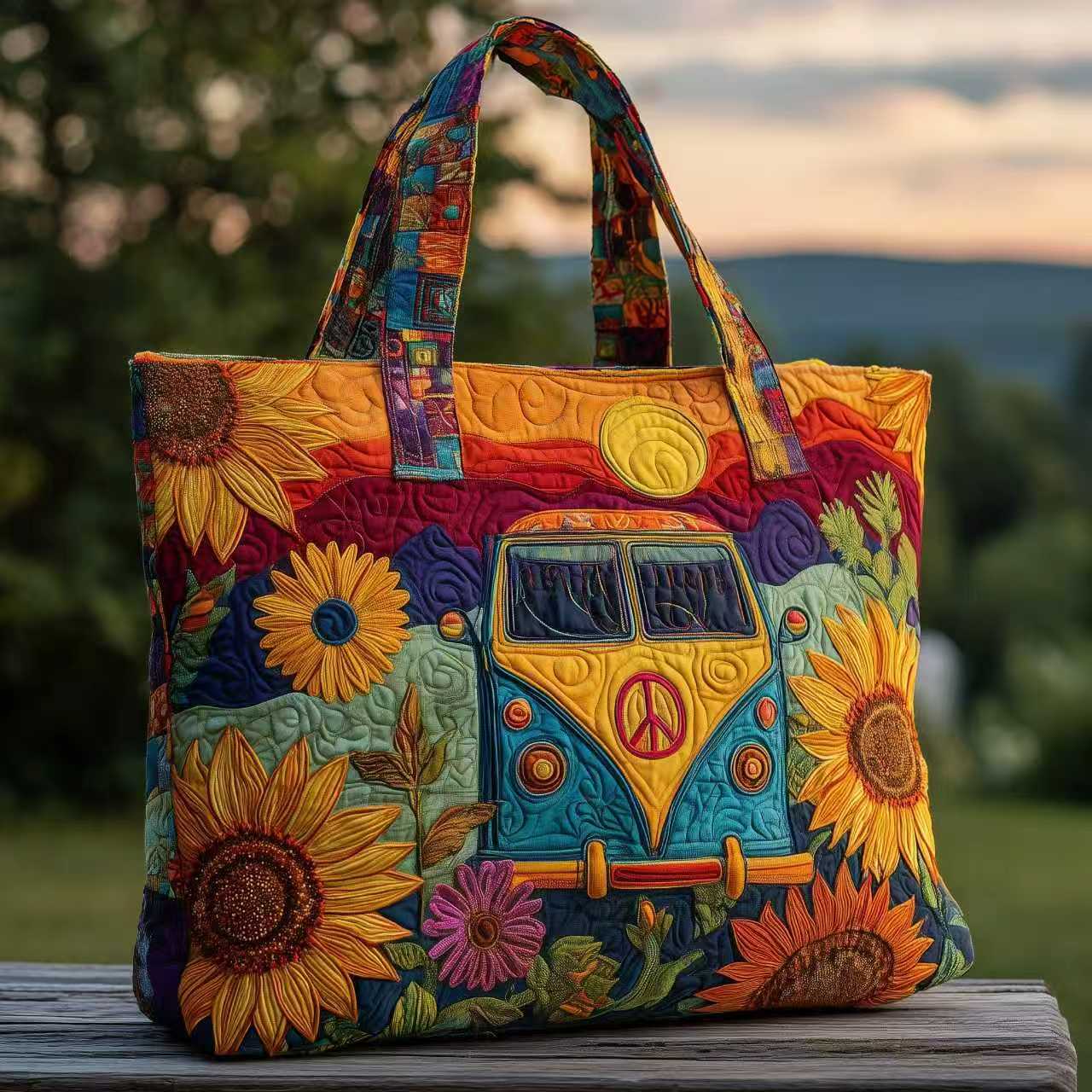 Canvas Print Tote Shoulder Bag