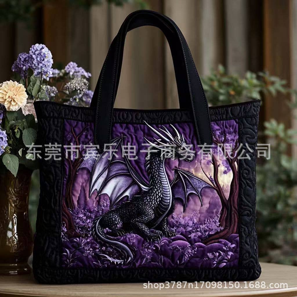 Canvas Print Tote Shoulder Bag