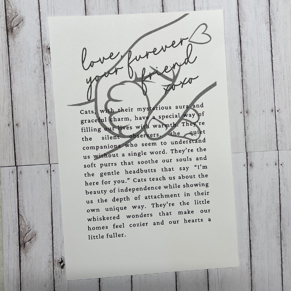 Cat - Your Furr-Ever Friend Ornament/Charm