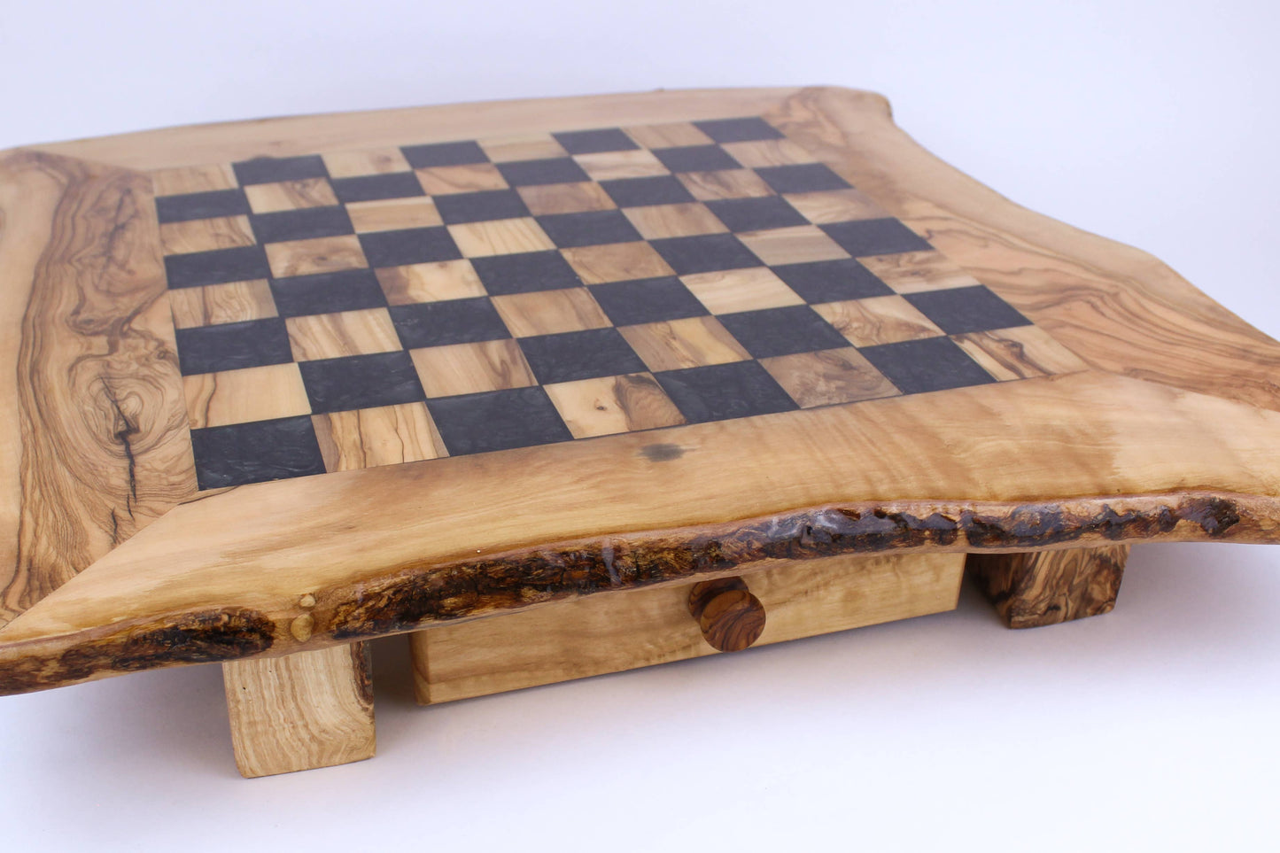 Olive Wood Resin Chess Board