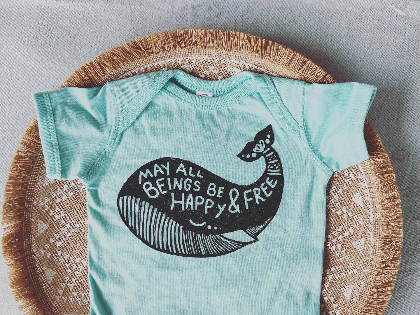 Mantra Whale Baby Bodysuit