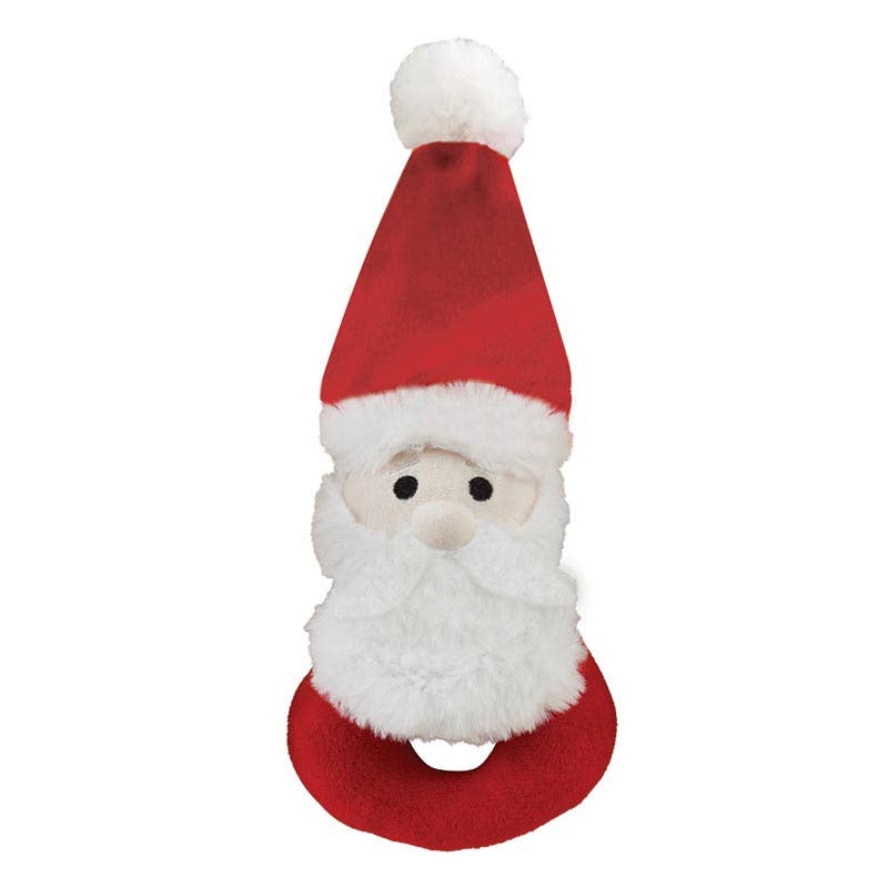 Swaddle Blanket and Plush Santa Rattle - Santa's Favorite