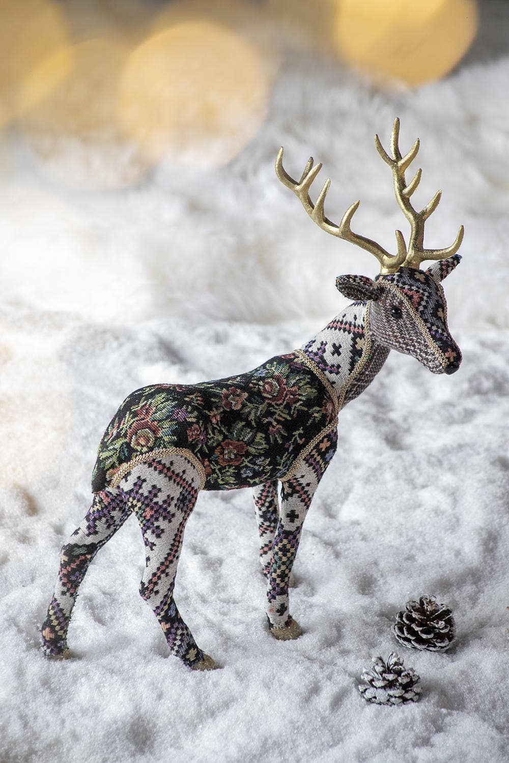Majestic Velvet Deer Figurine