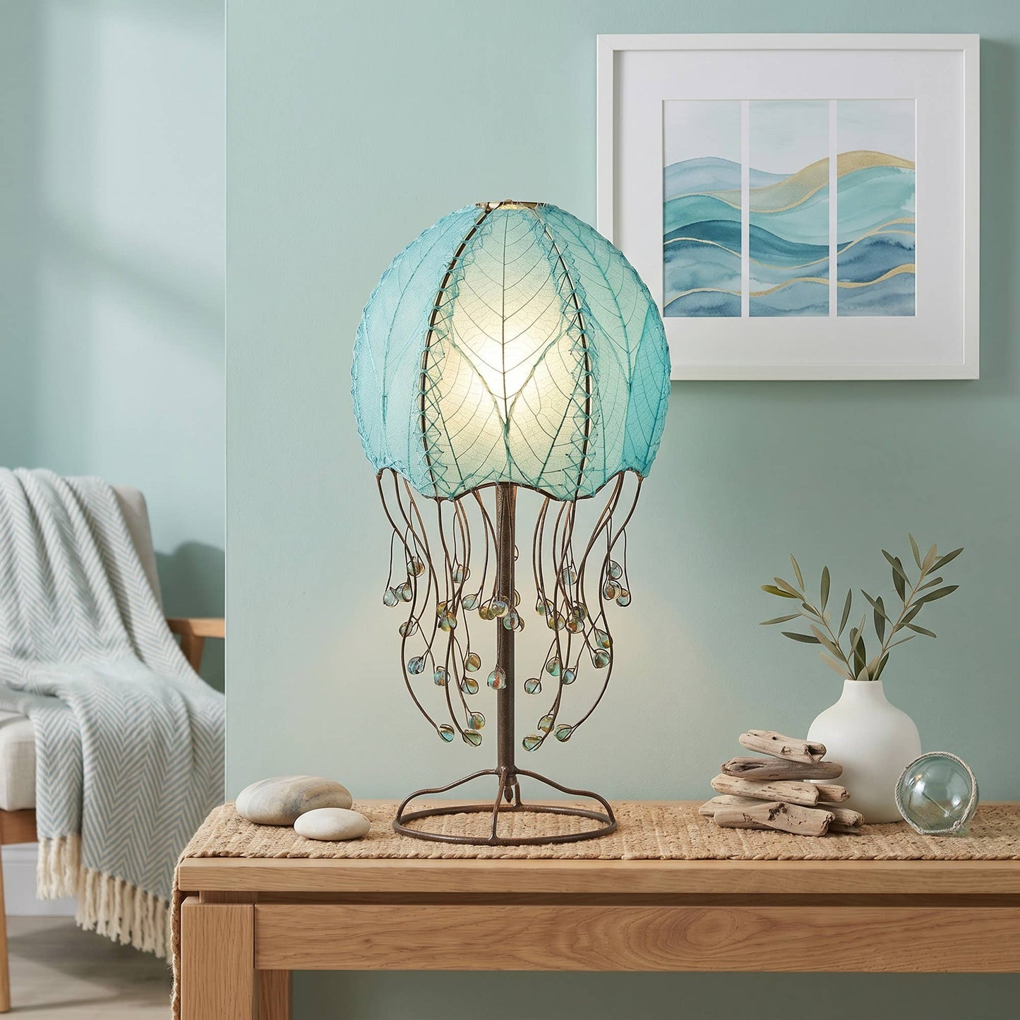 Jellyfish Table Lamp Sea Blue