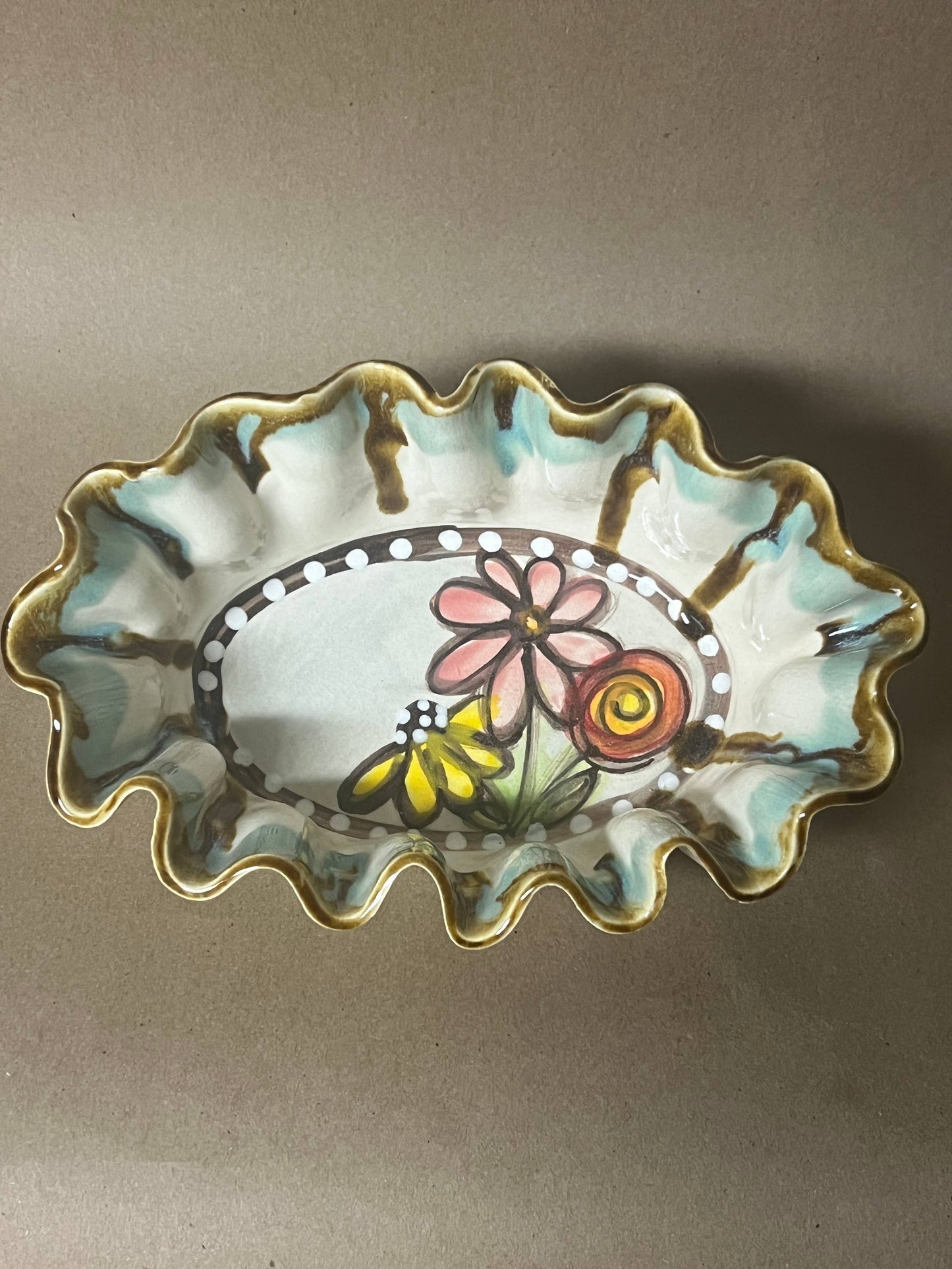 Drip Flower Pattern Serveware