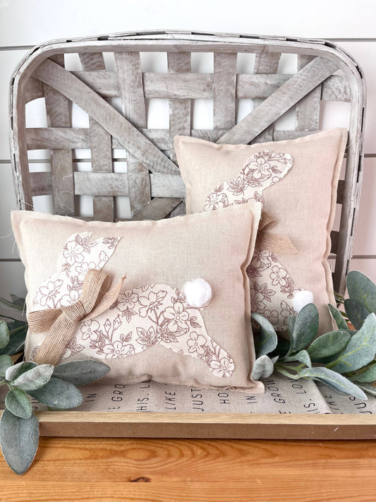 Primitive Farmhouse Easter Spring Bunny Pillow-Vintage-3Pack
