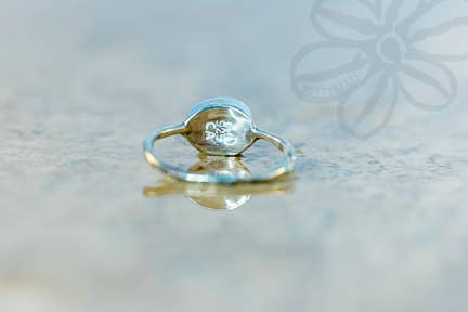 Betty Micro Genuine Sea Glass Ring