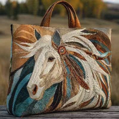 Canvas Print Tote Shoulder Bag